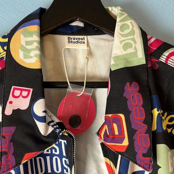Bravest Studios Bravest Logo Work Jacket XXL NWT - Picture 2 of 4